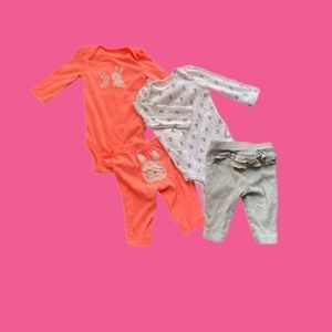 Simple Joys By Carter’s Baby Girl 4 Pieces Size 0-3M